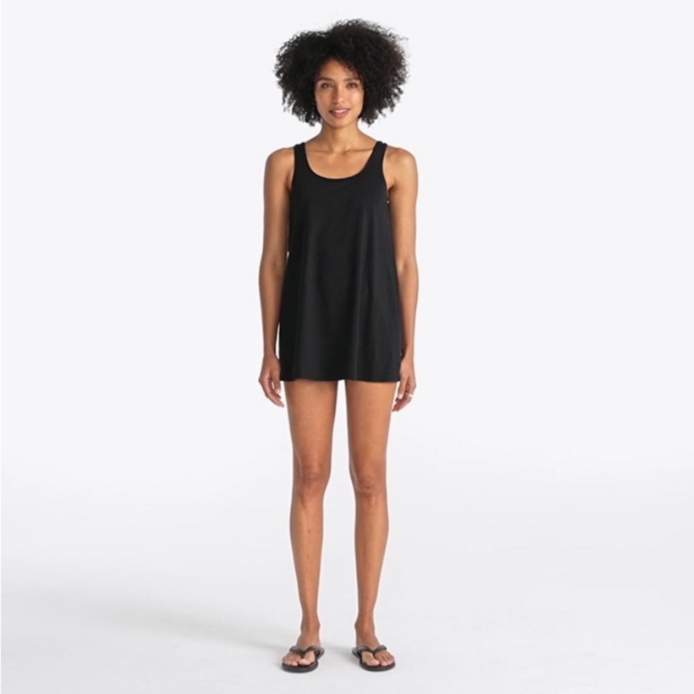 Lands’ End Swim Dress Swimsuit Black Size Large